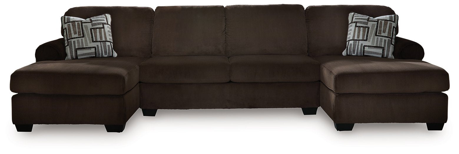 Kimlee Sectional with Double Chaise - Furniture & Design Outlet (Kalamazoo,MI)