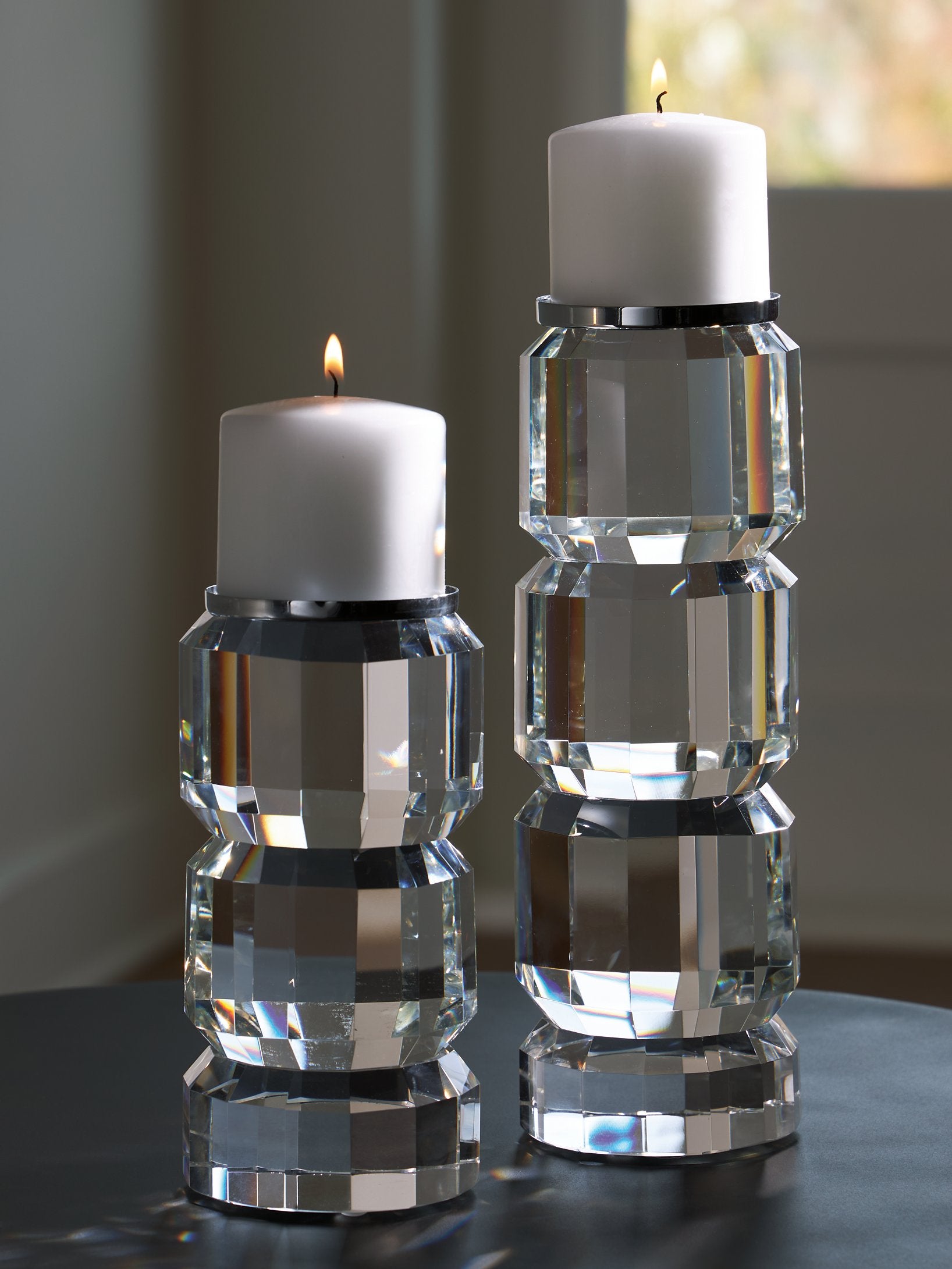 Brentley Candle Holder Set (Set of 2) - Furniture & Design Outlet (Kalamazoo,MI)