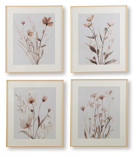 Chettings Wall Art (Set of 4) - Furniture & Design Outlet (Kalamazoo,MI)