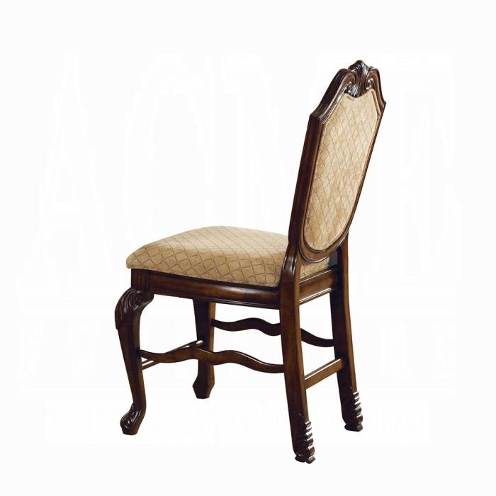 Chateau De Ville Fabric & Espresso Counter Height Chair - Furniture & Design Outlet (Kalamazoo,MI)