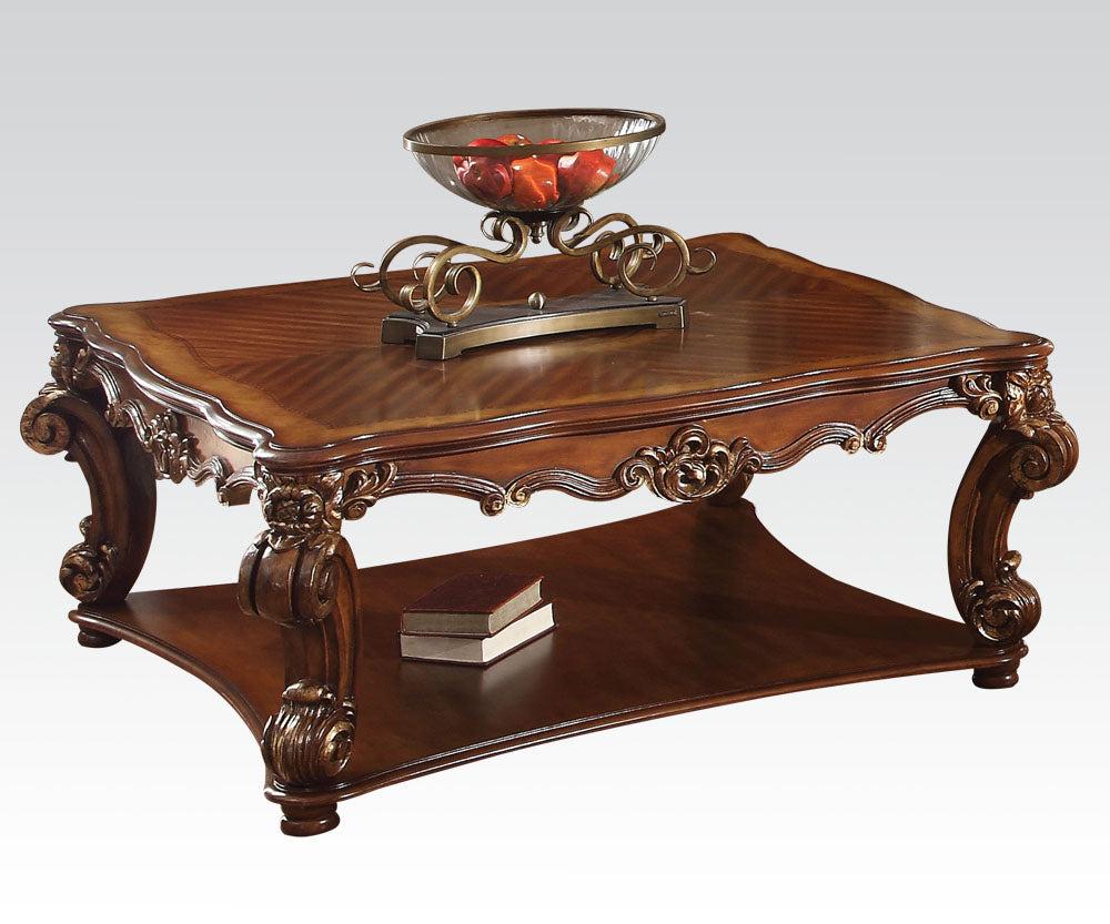 Acme Vendome Square Coffee Table in Cherry 82002 - Furniture & Design Outlet (Kalamazoo,MI)