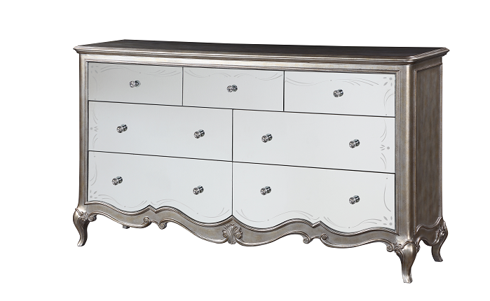 Esteban Antique Champagne Dresser (Jewelry Box) - Furniture & Design Outlet (Kalamazoo,MI)