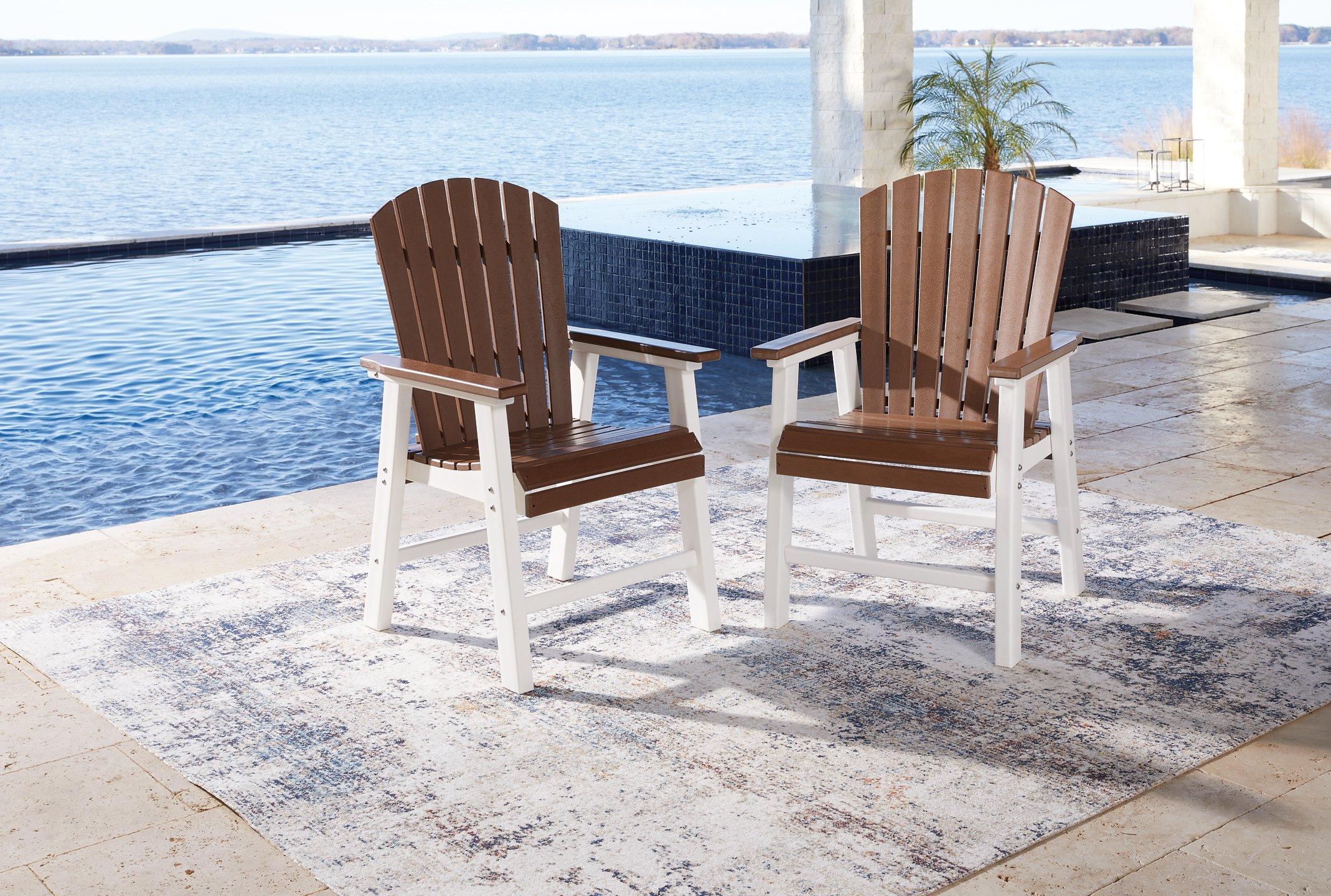 Genesis Bay Outdoor Dining Arm Chair (Set of 2) - Furniture & Design Outlet (Kalamazoo,MI)