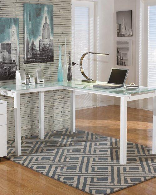 Baraga Home Office L-Desk - Furniture & Design Outlet (Kalamazoo,MI)