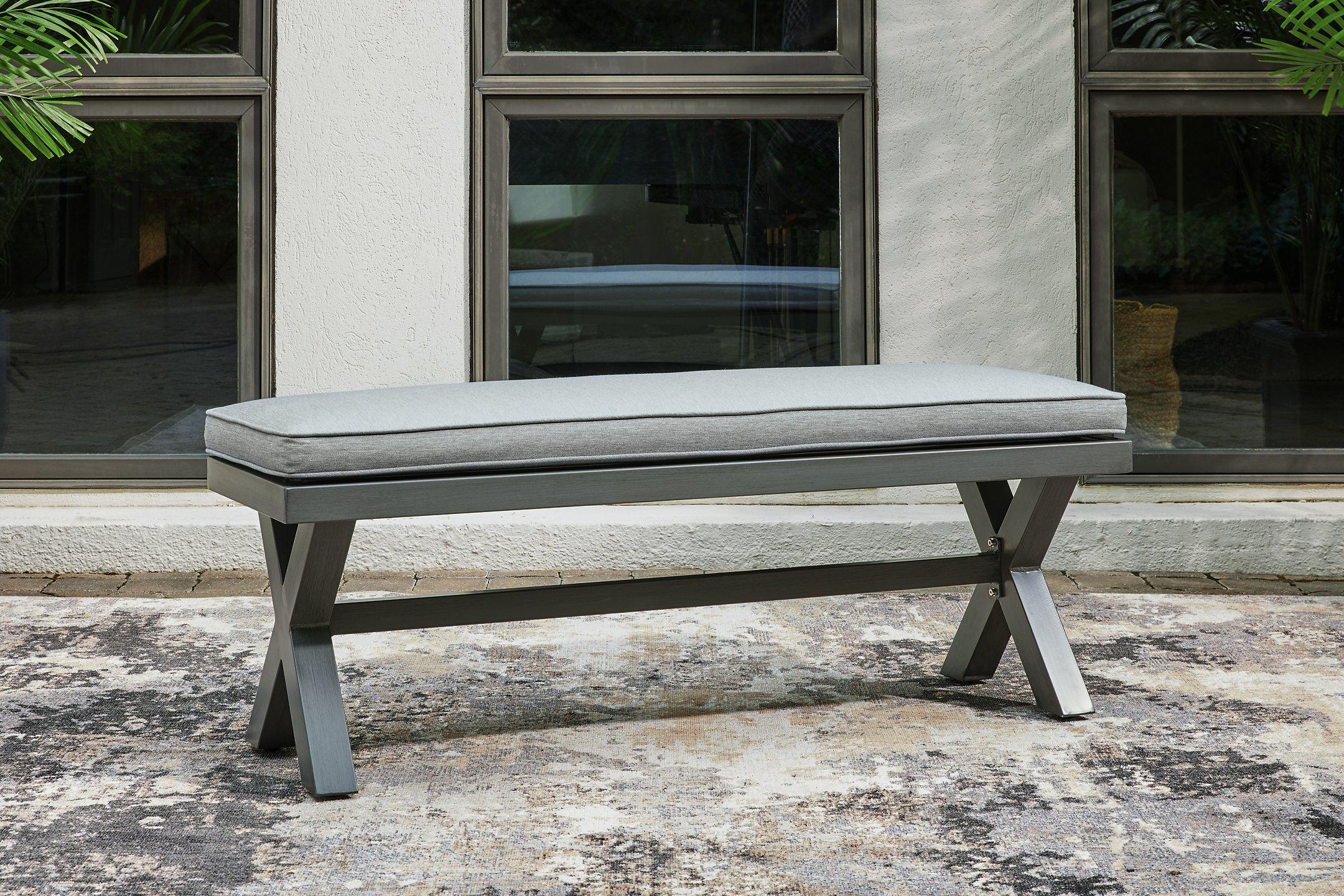 Elite Park Outdoor Bench with Cushion - Furniture & Design Outlet (Kalamazoo,MI)