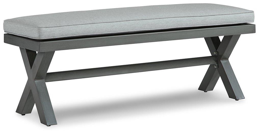Elite Park Outdoor Bench with Cushion - Furniture & Design Outlet (Kalamazoo,MI)