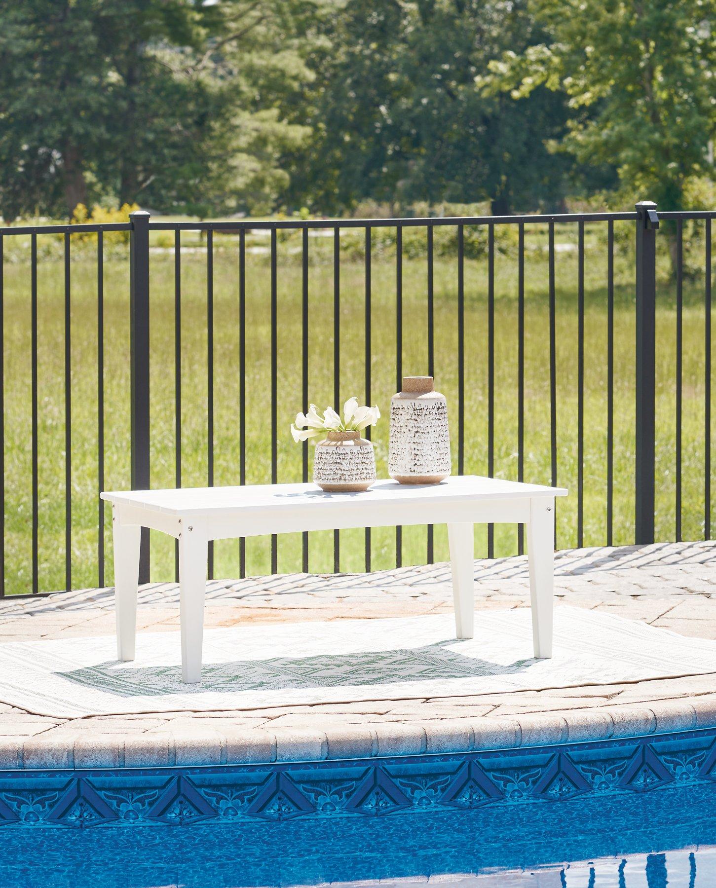 Hyland wave Outdoor Coffee Table - Furniture & Design Outlet (Kalamazoo,MI)