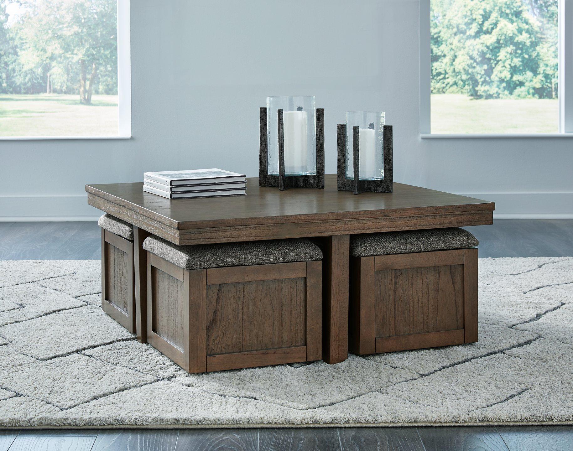 Boardernest Coffee Table with 4 Stools - Furniture & Design Outlet (Kalamazoo,MI)