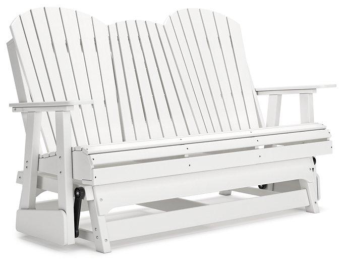 Hyland wave Outdoor Glider Loveseat - Furniture & Design Outlet (Kalamazoo,MI)