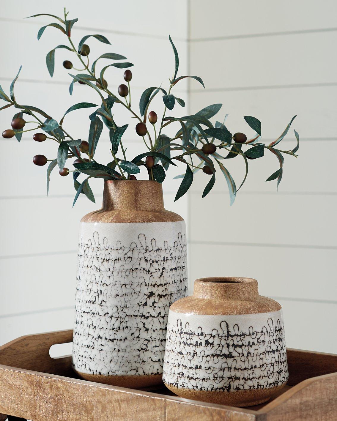 Meghan Vase (Set of 2) - Furniture & Design Outlet (Kalamazoo,MI)