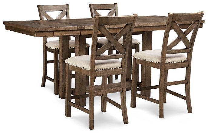 Moriville Counter Height Dining Set - Furniture & Design Outlet (Kalamazoo,MI)