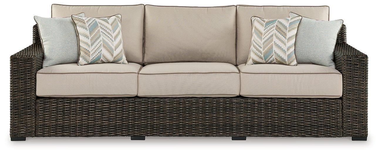 Coastline Bay Outdoor Sofa with Cushion - Furniture & Design Outlet (Kalamazoo,MI)