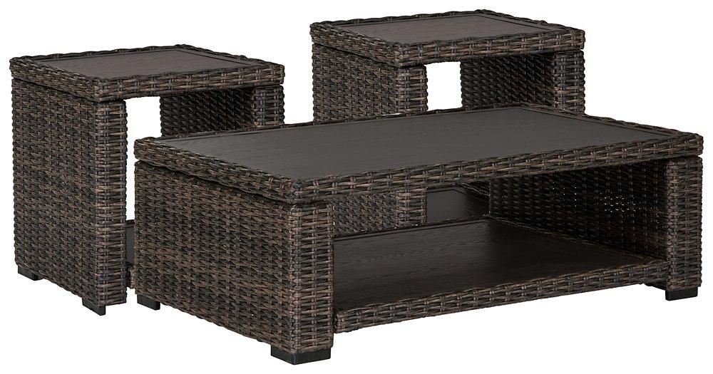Grasson Lane Outdoor Occasional Table Set - Furniture & Design Outlet (Kalamazoo,MI)