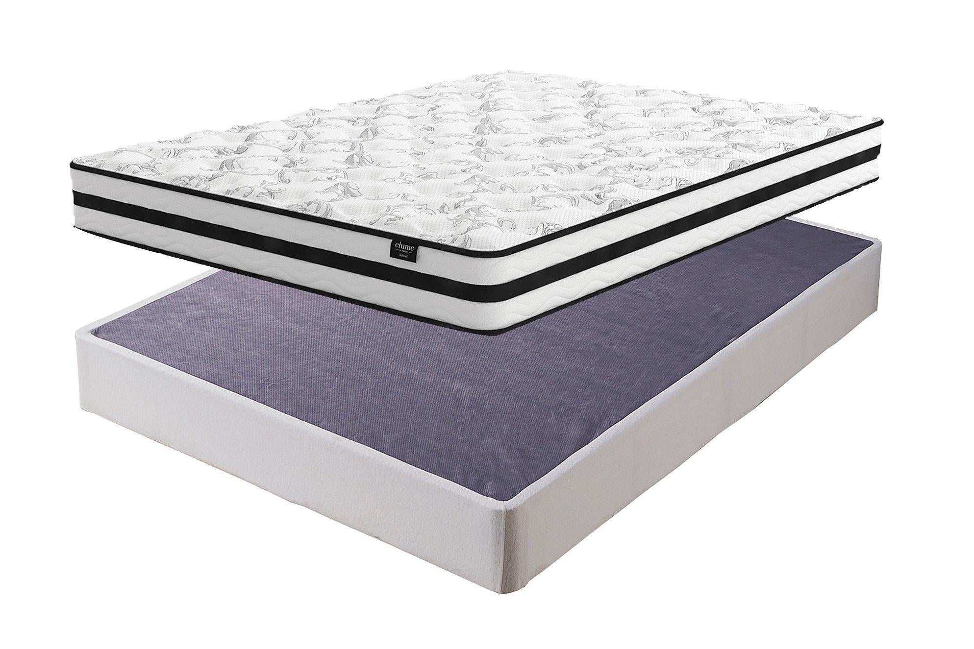 8 Inch Chime Innerspring Mattress Set - Furniture & Design Outlet (Kalamazoo,MI)