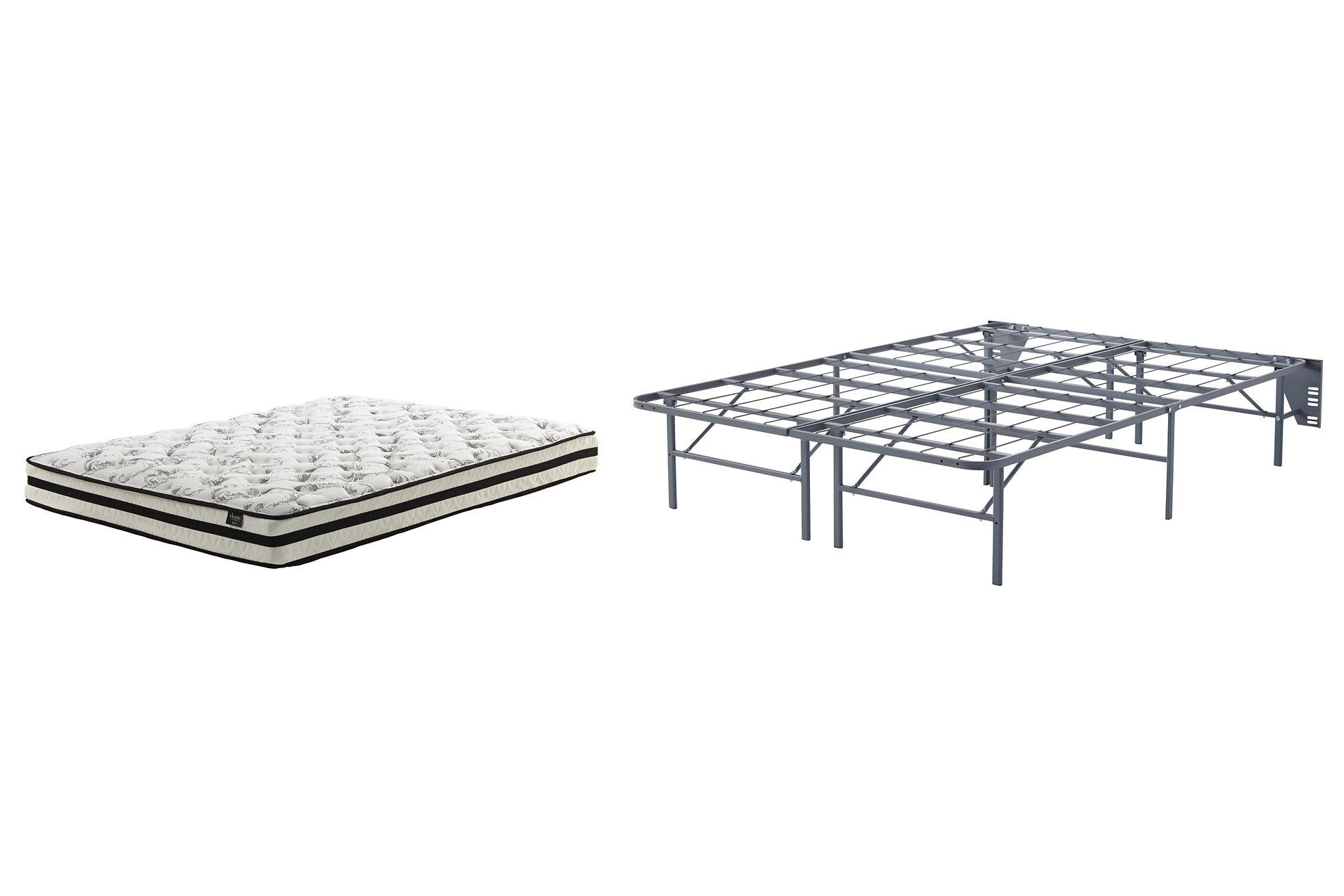 8 Inch Chime Innerspring Mattress Set - Furniture & Design Outlet (Kalamazoo,MI)