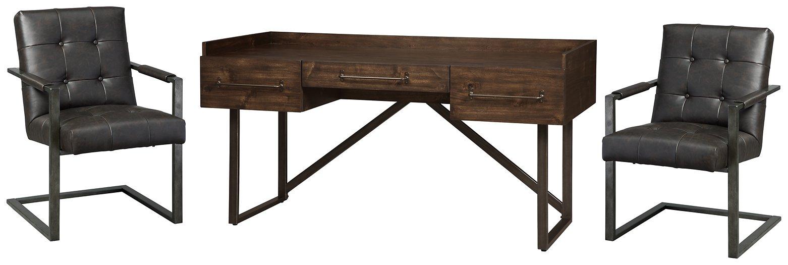 Starmore Home Office Desk with 2 Chairs - Furniture & Design Outlet (Kalamazoo,MI)