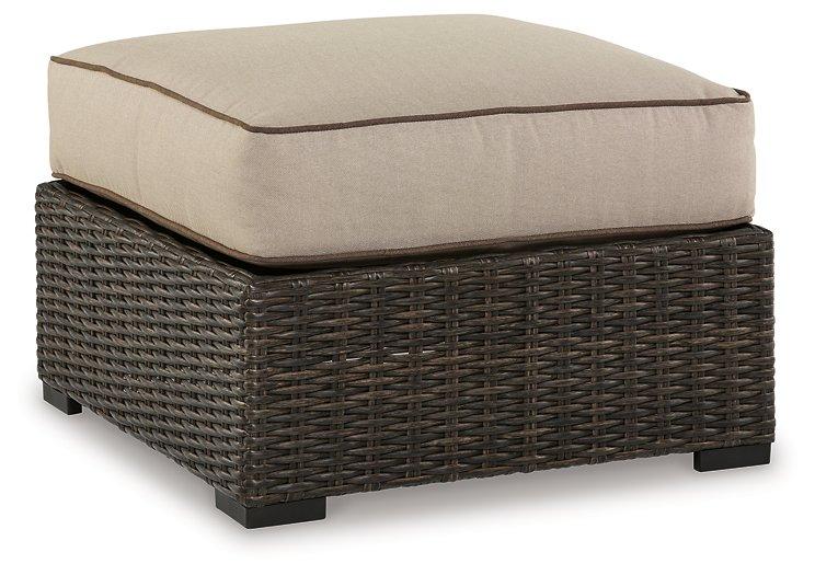 Coastline Bay Outdoor Ottoman with Cushion - Furniture & Design Outlet (Kalamazoo,MI)