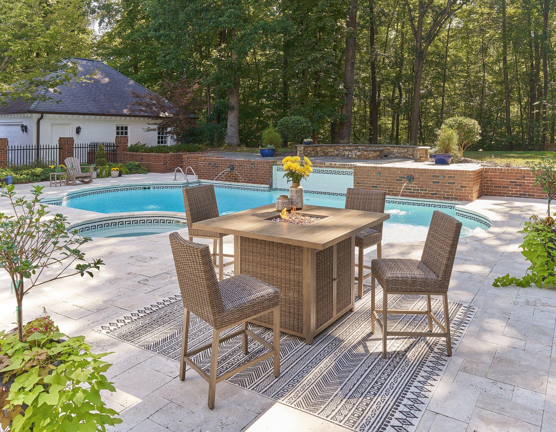 Walton Bridge Outdoor Bar Set - Furniture & Design Outlet (Kalamazoo,MI)