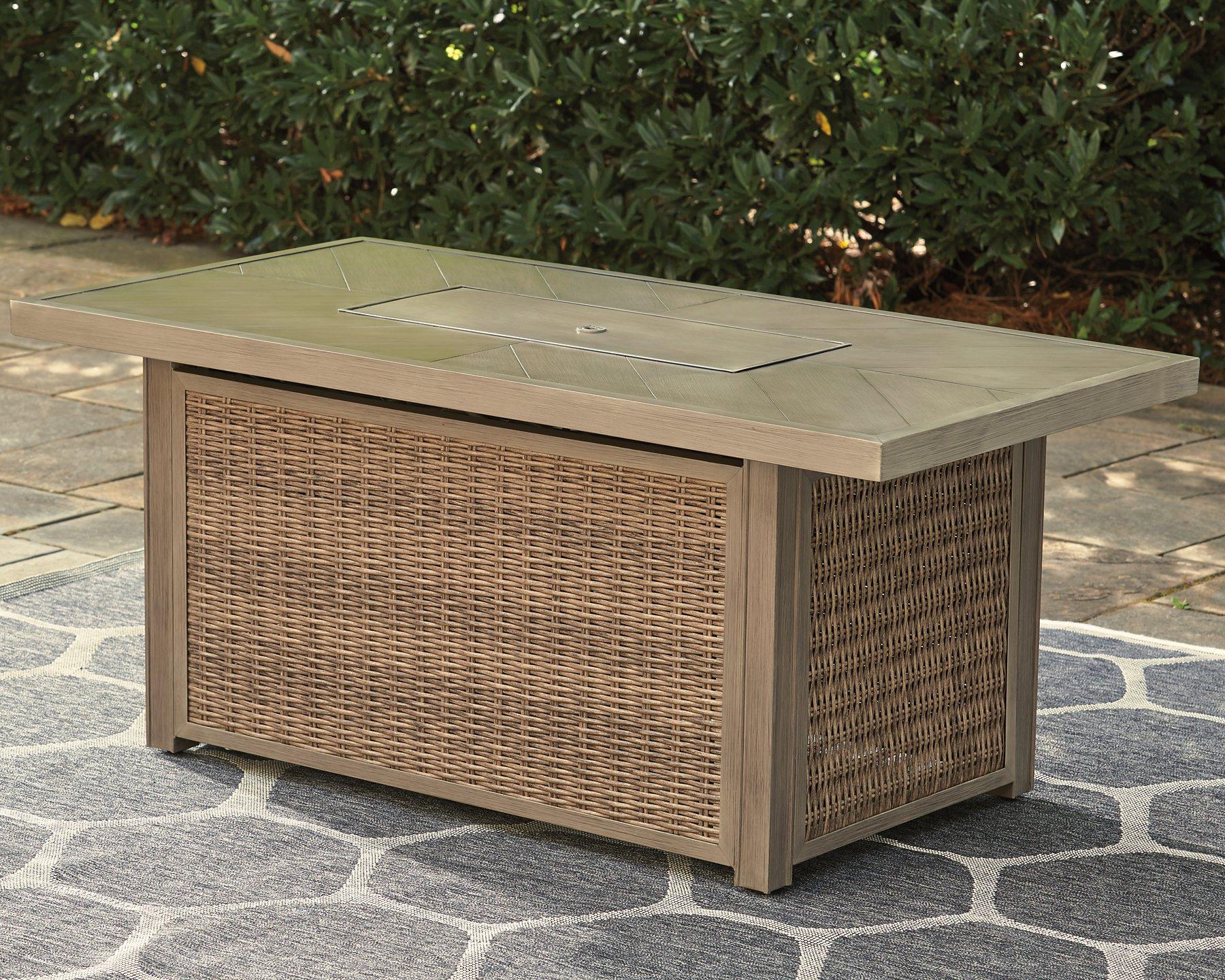Beachcroft Outdoor Fire Pit Table - Furniture & Design Outlet (Kalamazoo,MI)
