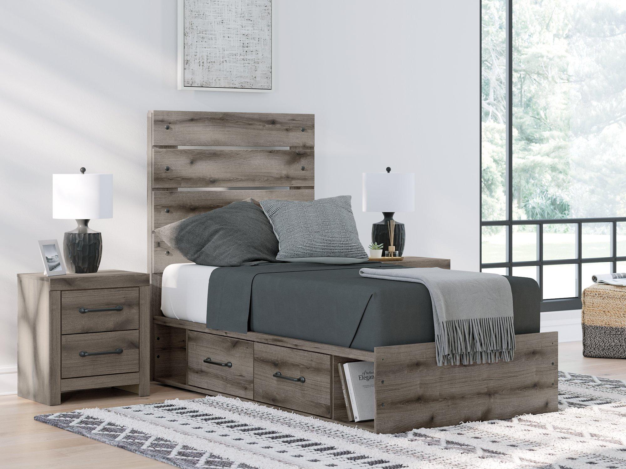 Graystorm Bed with Storage - Furniture & Design Outlet (Kalamazoo,MI)