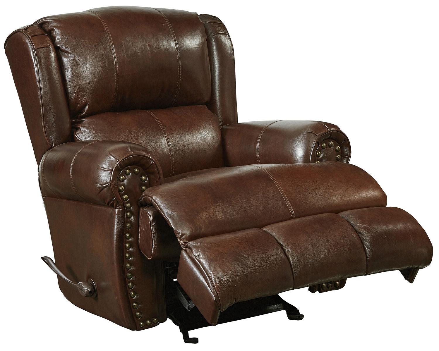Catnapper Duncan Deluxe Glider Recliner in Walnut - Furniture & Design Outlet (Kalamazoo,MI)