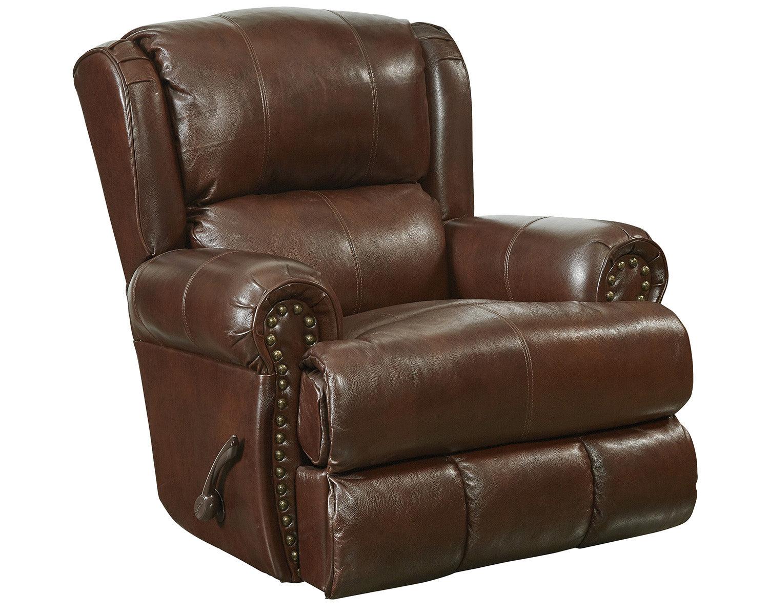 Catnapper Duncan Deluxe Glider Recliner in Walnut