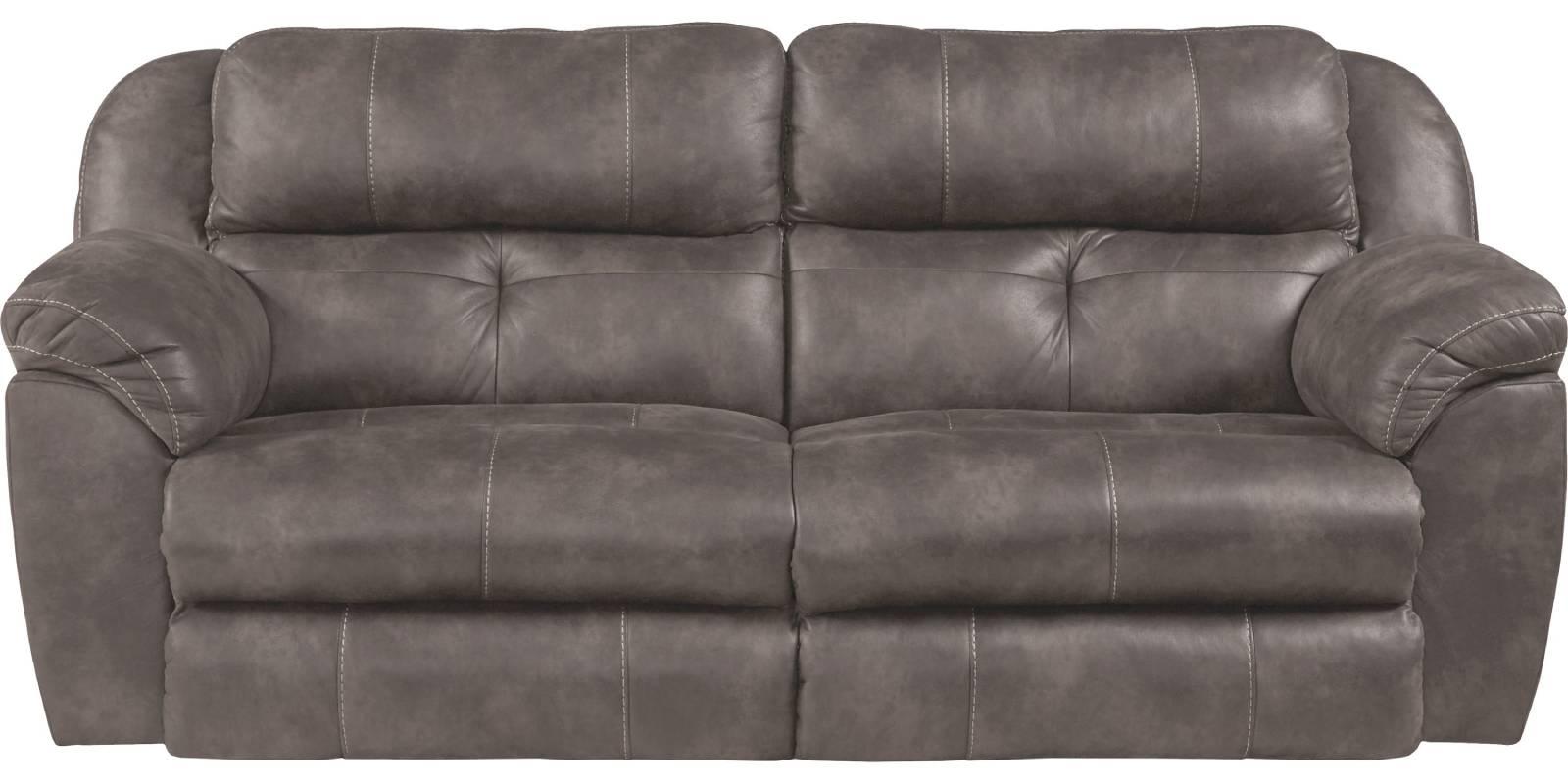 Catnapper Ferrington Power Headrest w/ Lumbar Power Lay Flat Reclining Sofa in Dusk - Furniture & Design Outlet (Kalamazoo,MI)