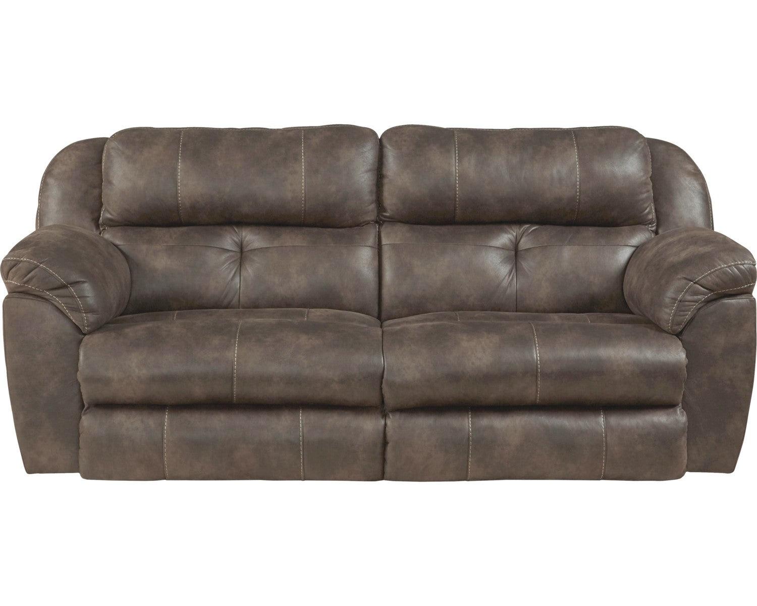 Catnapper Ferrington Sofa Power Headrest Lay Flat Reclining Sofa in Dusk - Furniture & Design Outlet (Kalamazoo,MI)