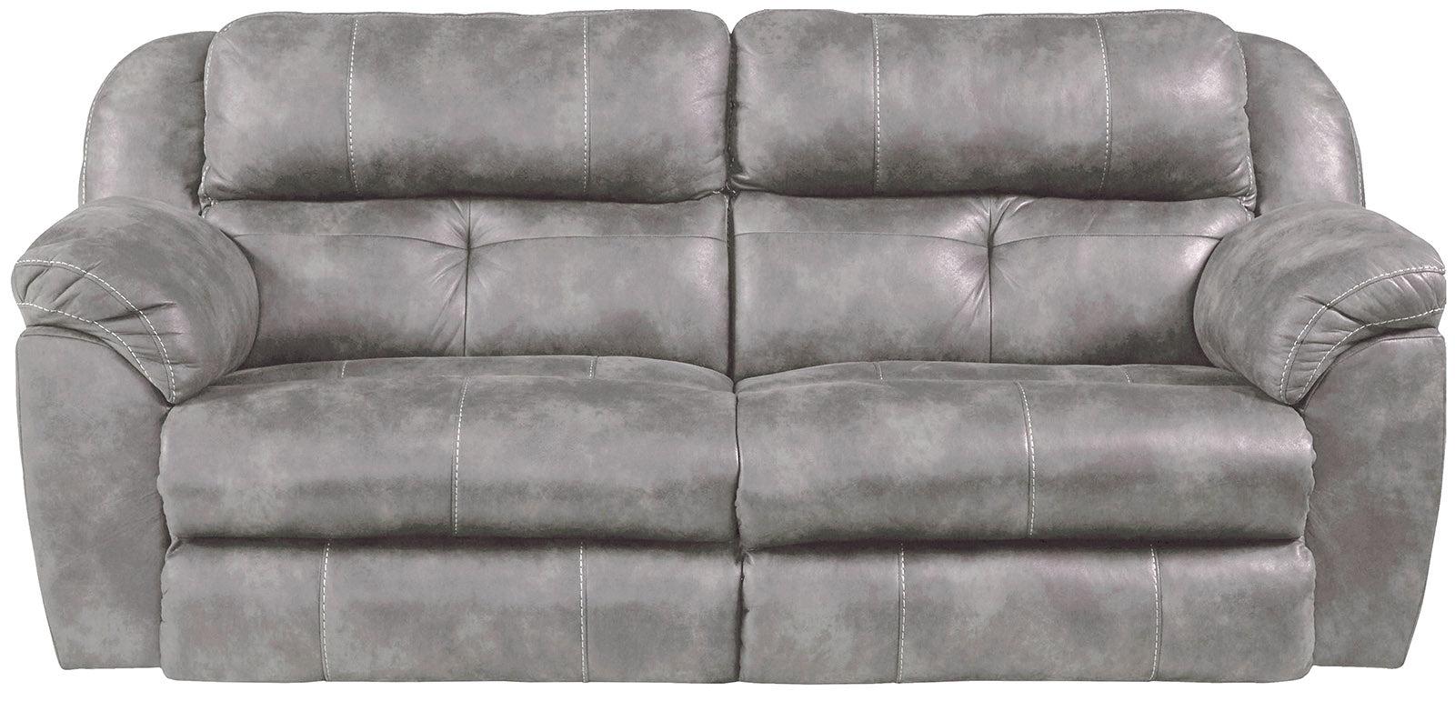 Catnapper Ferrington Power Headrest Power Lay Flat Reclining Sofa in Steel - Furniture & Design Outlet (Kalamazoo,MI)