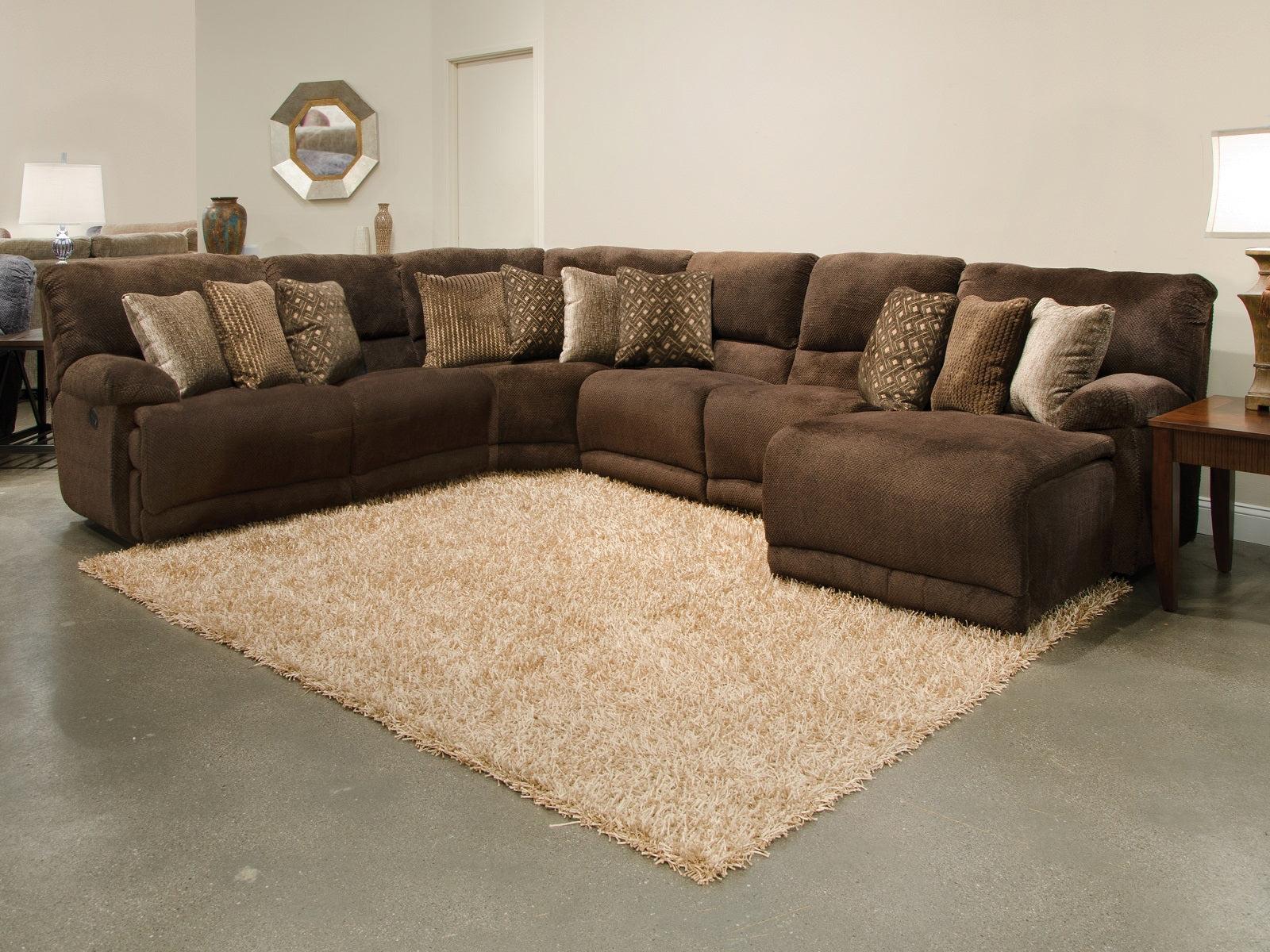 Catnapper Furniture Burbank Power Lay Flat Left Side Facing Recliner in Chocolate image