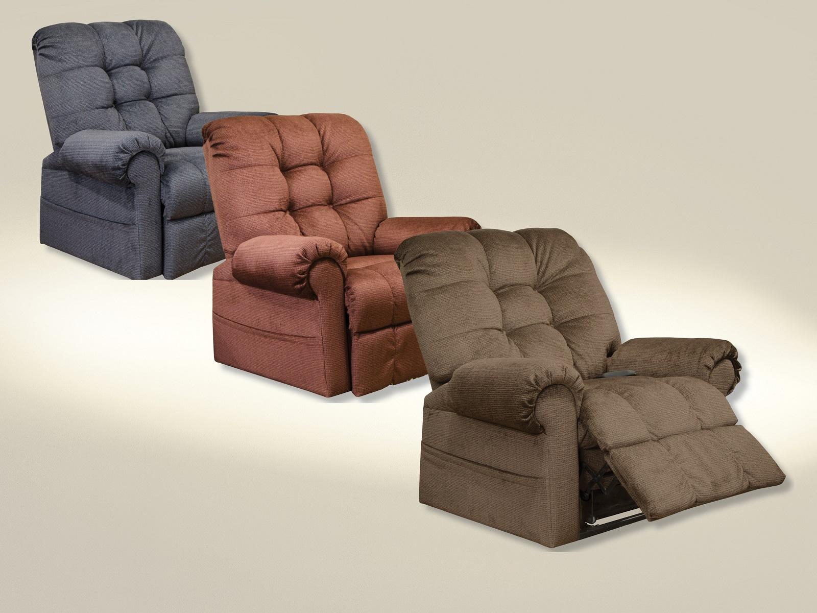 Catnapper Furniture Omni Power Lift Chaise Recliner in Merlot - Furniture & Design Outlet (Kalamazoo,MI)