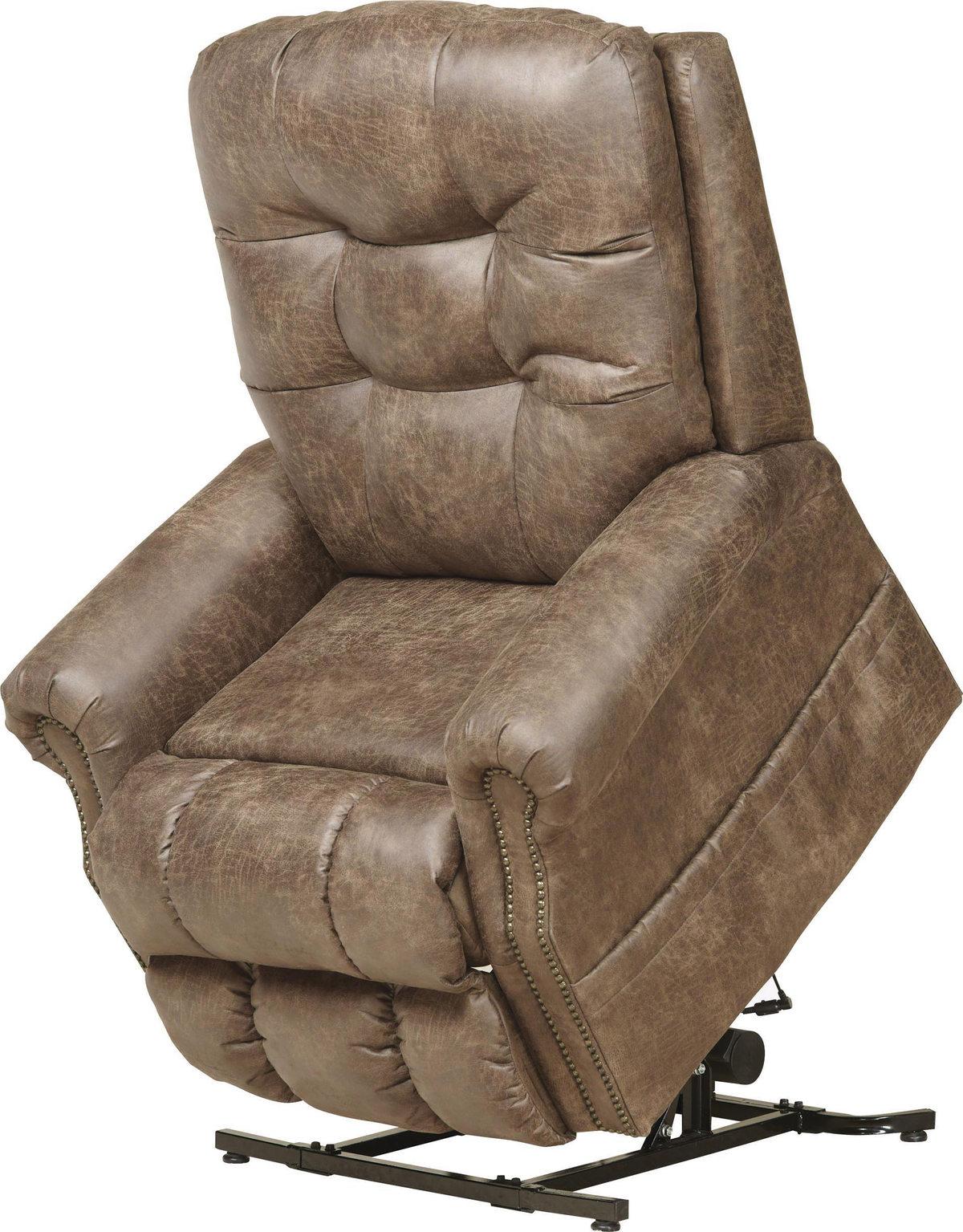 Catnapper Furniture Ramsey Power Lift Lay Flat Recliner w/ Heat & Massage in Silt - Furniture & Design Outlet (Kalamazoo,MI)