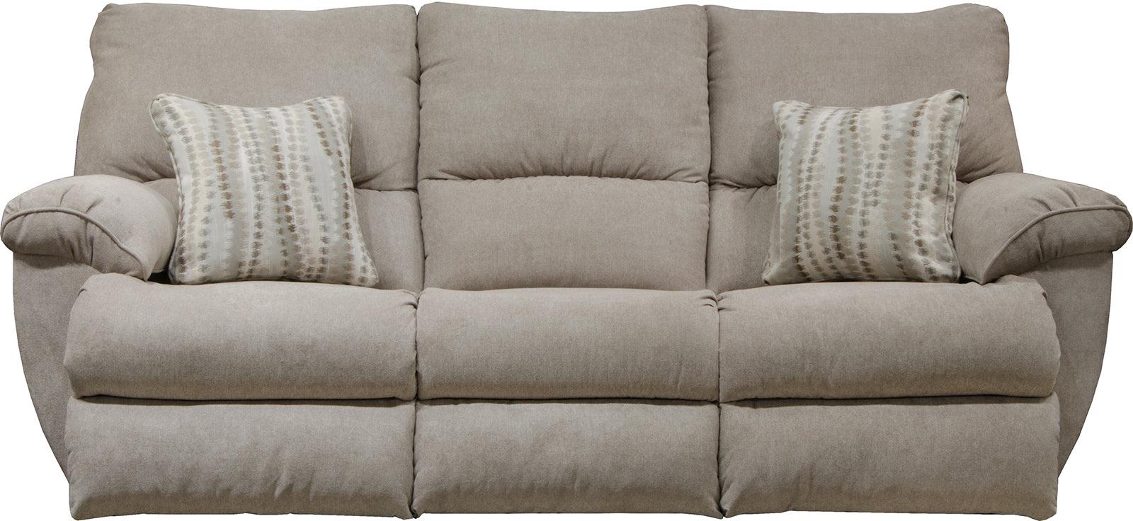 Catnapper Furniture Sadler Lay Flat Reclining Sofa with DDT in Jute-46 - Furniture & Design Outlet (Kalamazoo,MI)