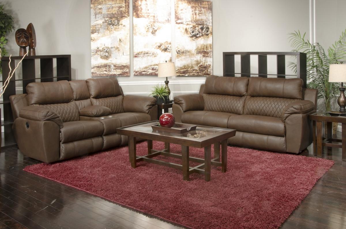 Catnapper Furniture Sorrento Power Lay Flat Reclining Sofa in Kola - Furniture & Design Outlet (Kalamazoo,MI)