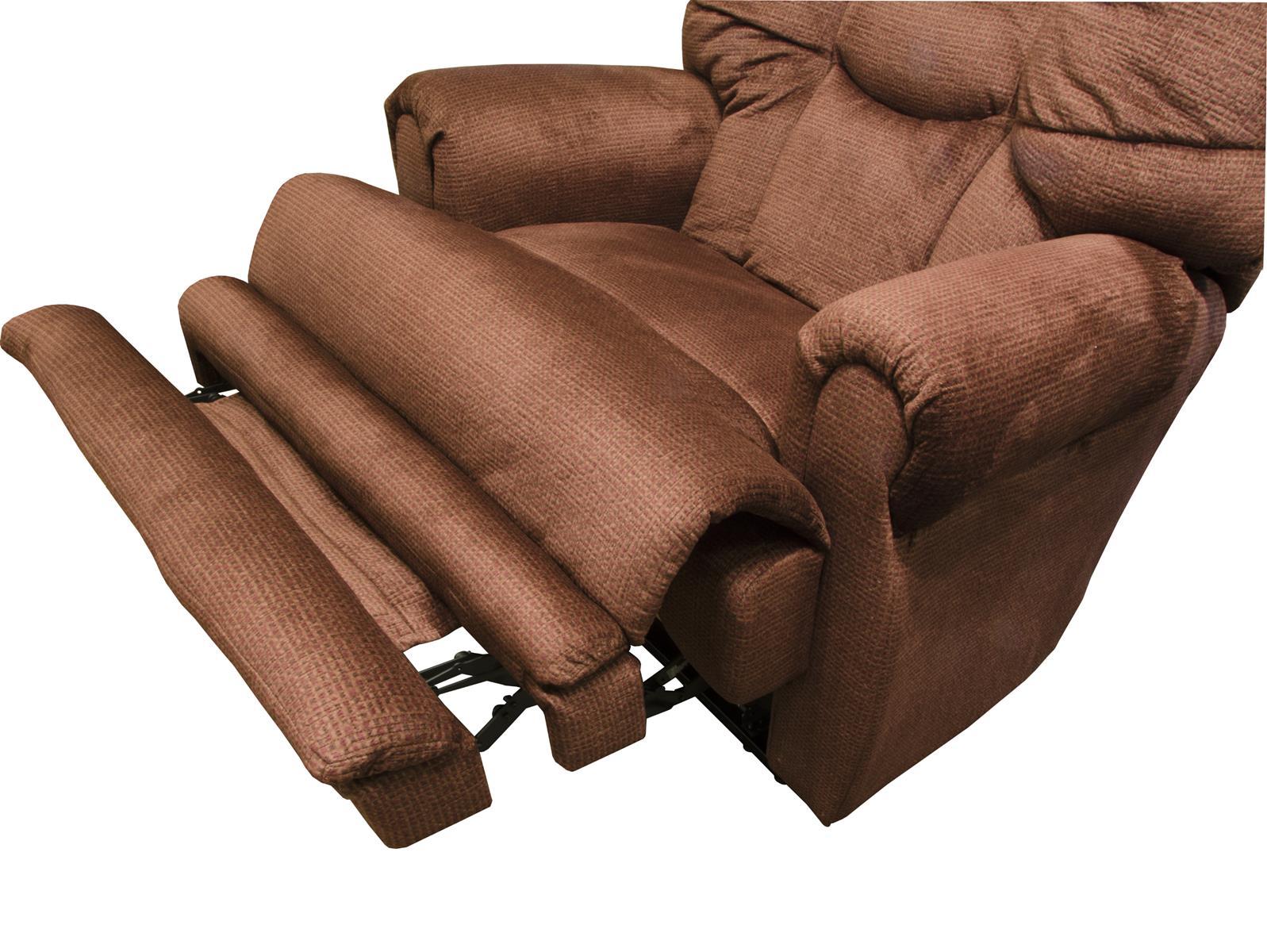 Catnapper Malone Lay Flat Recliner with Extended Ottoman in Merlot - Furniture & Design Outlet (Kalamazoo,MI)