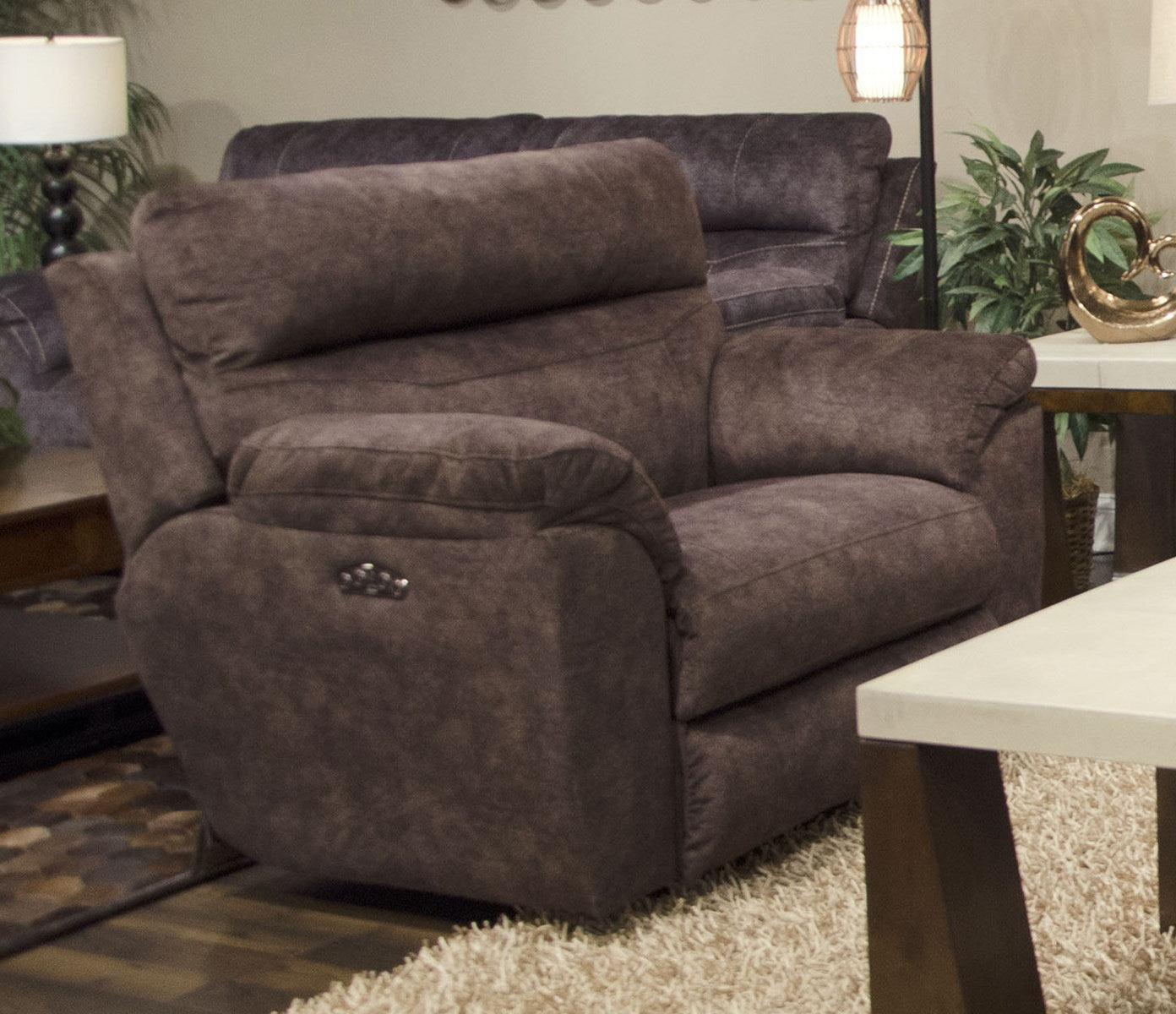 Catnapper Sedona Power Headrest w/Lumbar Lay Flat Recliner in Mocha 762220-7 - Furniture & Design Outlet (Kalamazoo,MI)