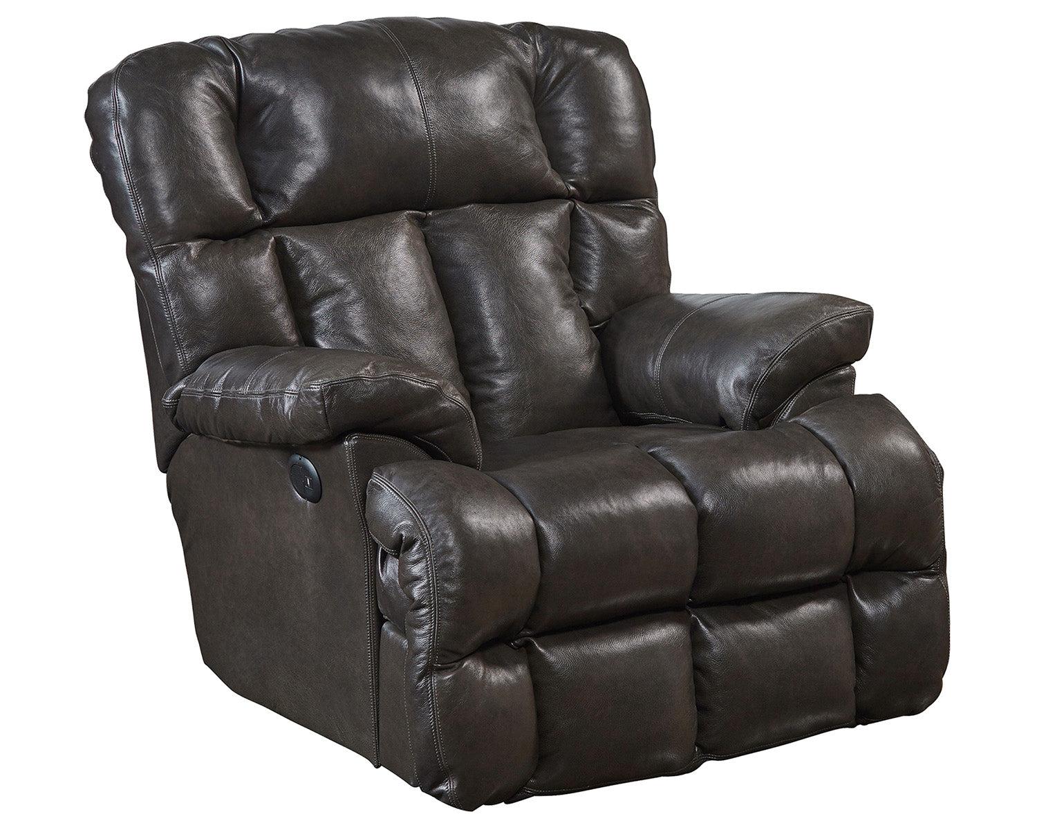 Catnapper Victor Chaise Rocker Recliner in Chocolate