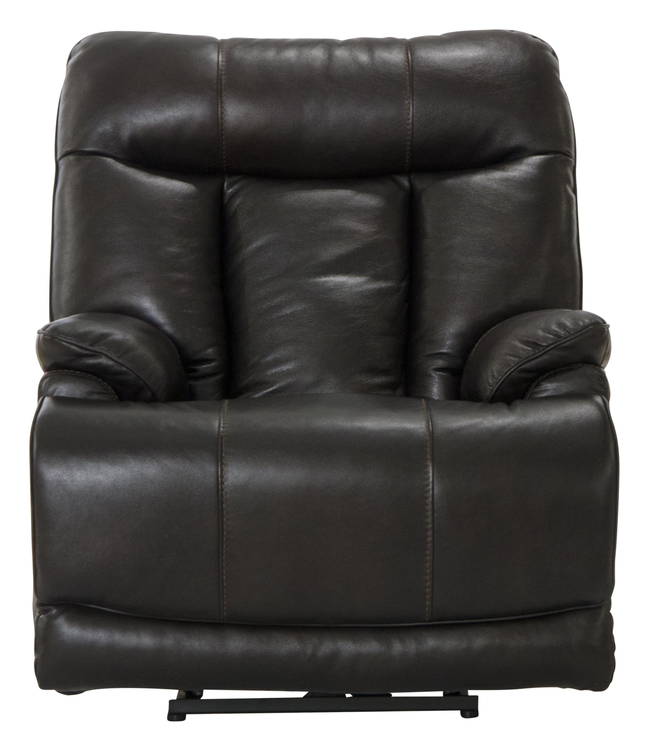 Naples Leather Power Lay Flat Recliner with Power Adjustable Headrest and Extra Extension Footrest