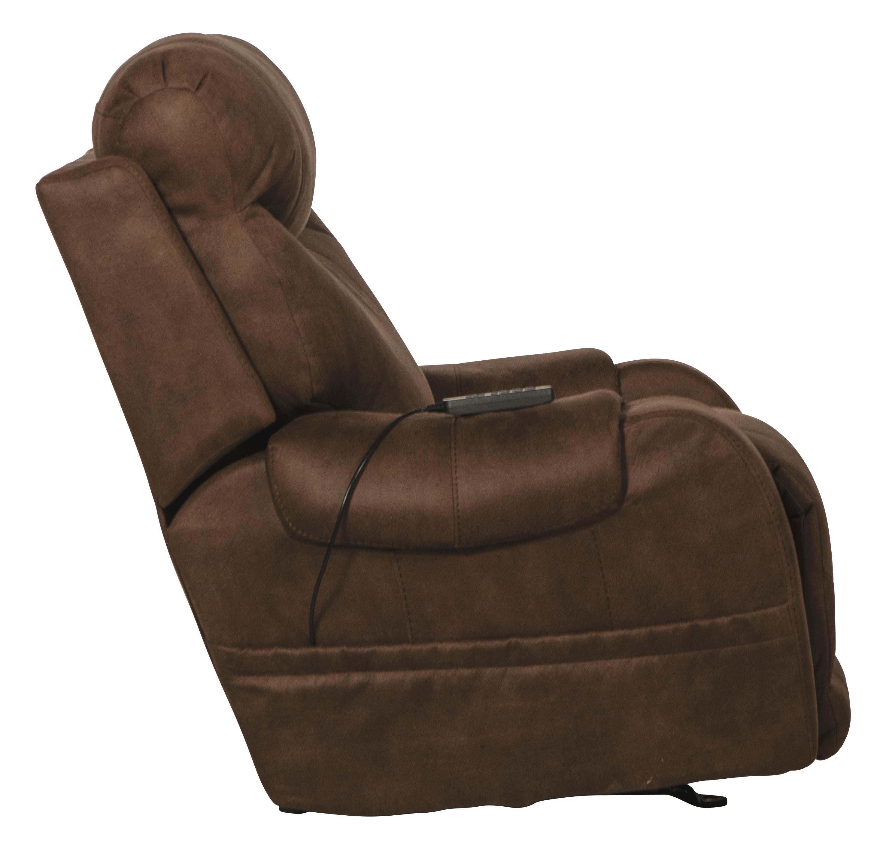 Recharger Power Rocker Recliner with Power Adjustable Headrest & Lumbar and CR3 Heat & Massage - Furniture & Design Outlet (Kalamazoo,MI)