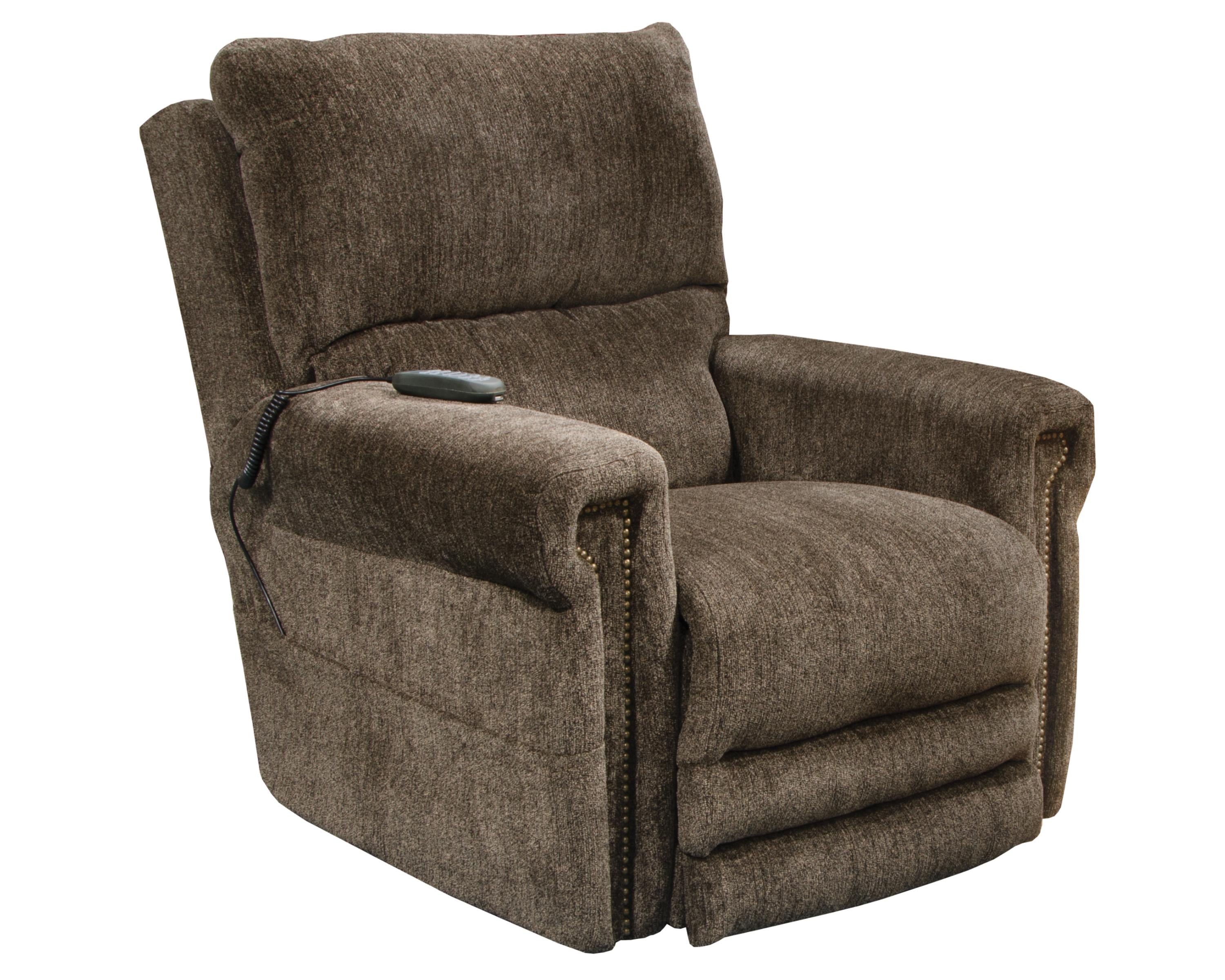 Warner Power Lay Flat Lift Recliner with Power Adjustable Headrest and Power Adjustable Lumbar Support - Furniture & Design Outlet (Kalamazoo,MI)