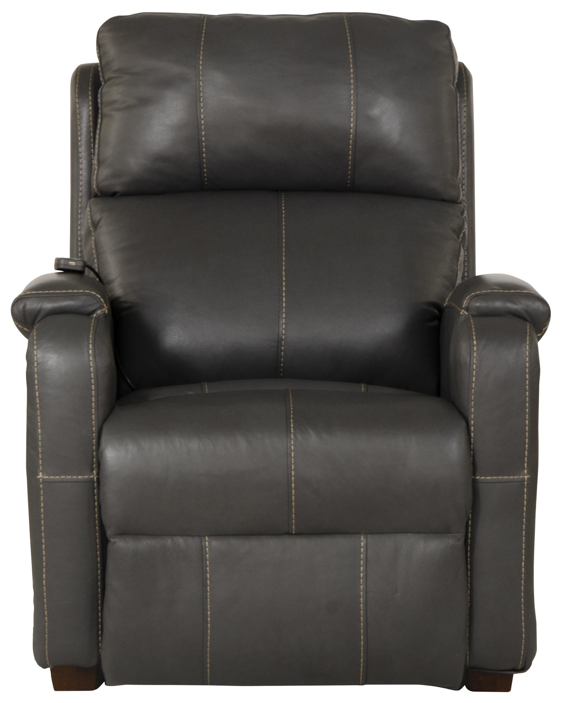 Reliever Leather Power Lay Flat Recliner with Power Adjustable Headrest and Lumbar, Zero Gravity and CR3 Therapeutic Massage