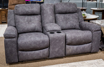 Brysonview Reclining Loveseat with Console - Furniture & Design Outlet (Kalamazoo,MI)
