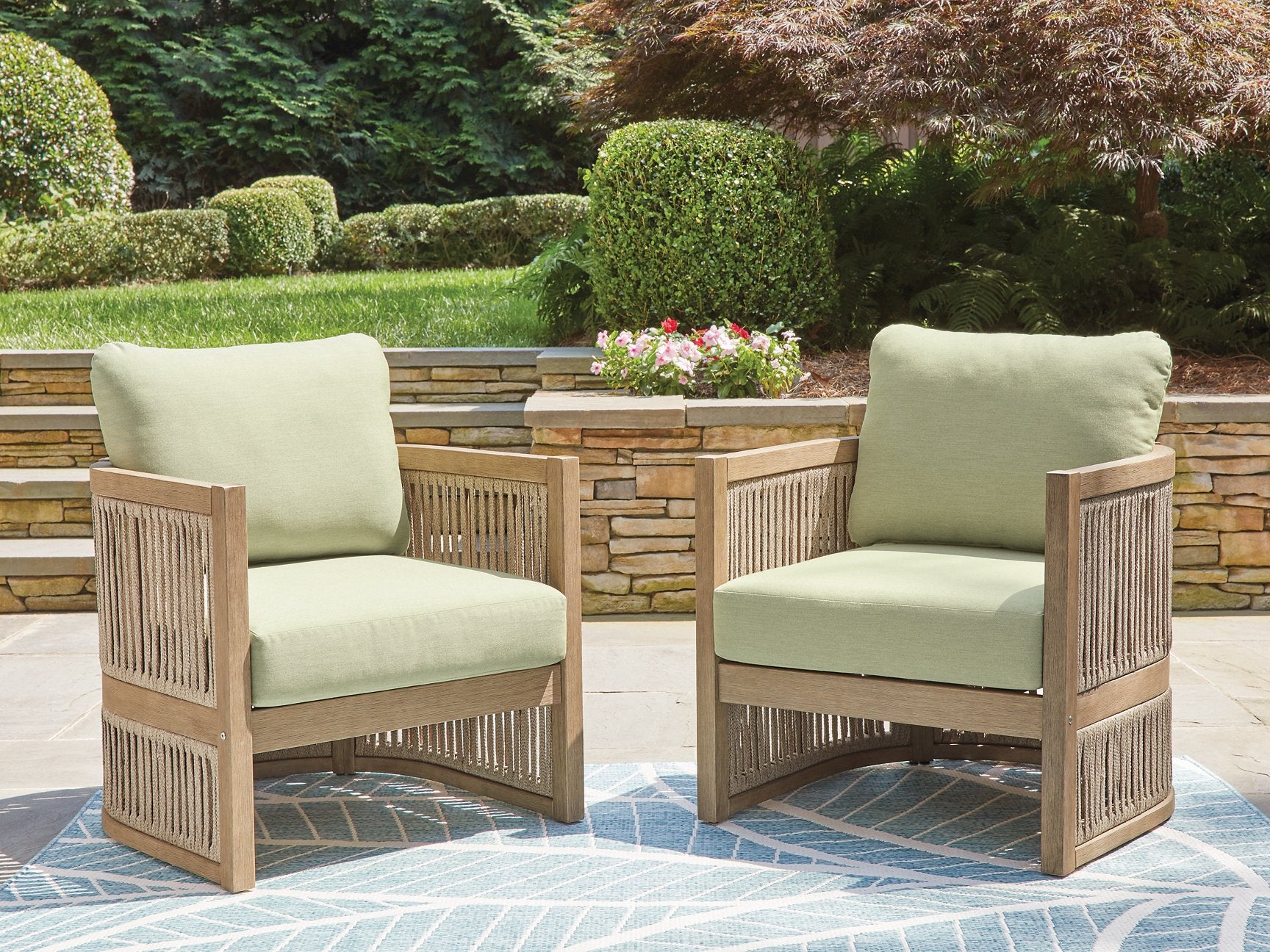 Serena Shores Outdoor Lounge Chair (Set of 2) - Furniture & Design Outlet (Kalamazoo,MI)
