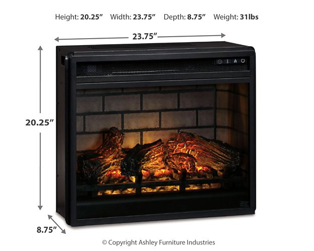 Entertainment Accessories Electric Infrared Fireplace Insert - Furniture & Design Outlet (Kalamazoo,MI)