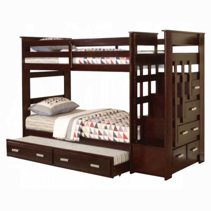 Allentown Twin-Twin Bunk Bed With Trundle and Storage - Furniture & Design Outlet (Kalamazoo,MI)