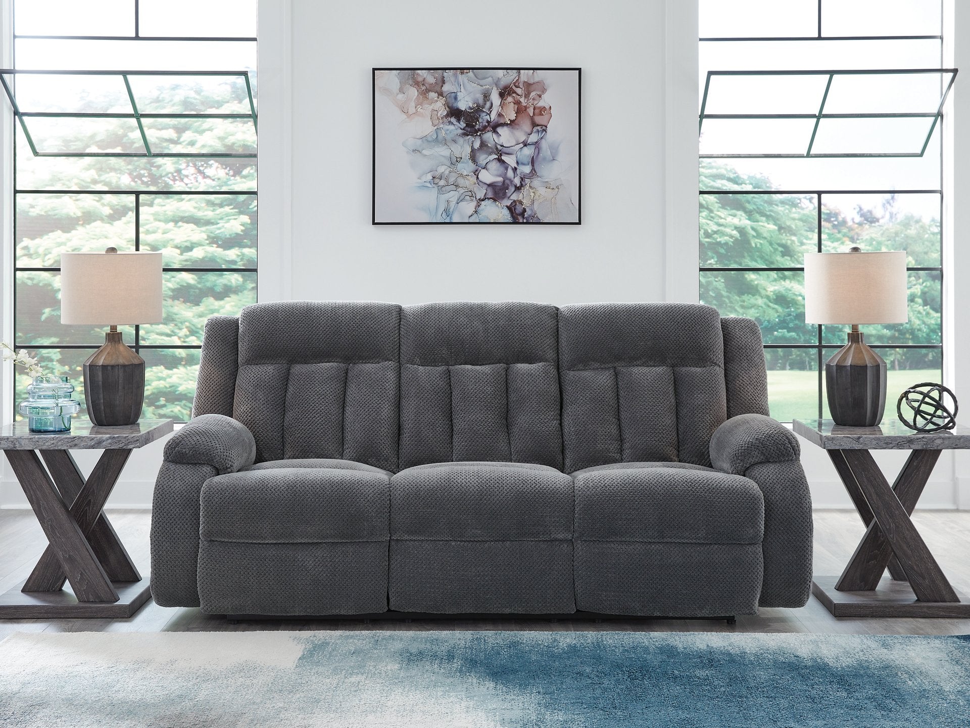 Observation Power Reclining Sofa with Drop Down Table - Furniture & Design Outlet (Kalamazoo,MI)