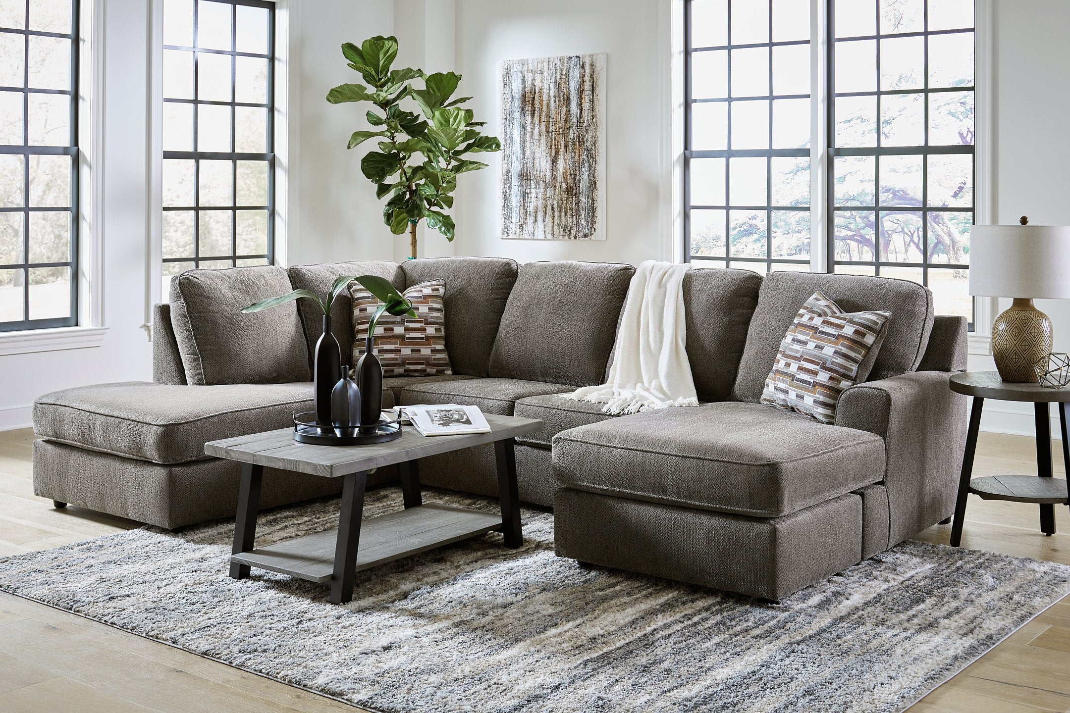 O'Phannon 2-Piece Sectional with Chaise - Furniture & Design Outlet (Kalamazoo,MI)