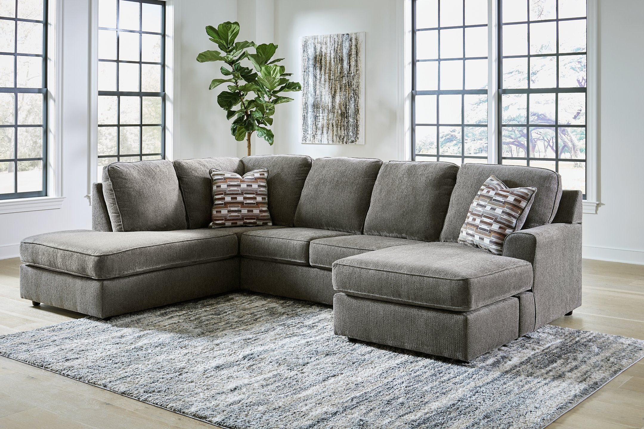 O'Phannon 2-Piece Sectional with Chaise - Furniture & Design Outlet (Kalamazoo,MI)