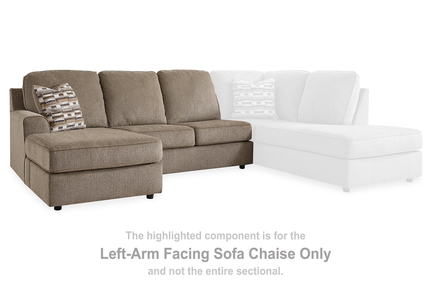 O'Phannon 2-Piece Sectional with Chaise - Furniture & Design Outlet (Kalamazoo,MI)