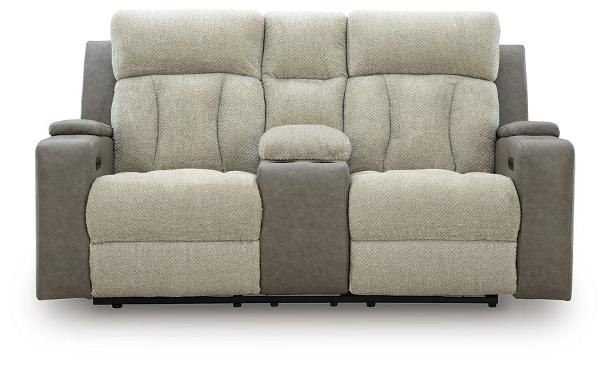 WhipLash Power Reclining Loveseat with Console - Furniture & Design Outlet (Kalamazoo,MI)